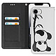 Avizar Étui pour iPhone 16e Motif Panda avec Dragonne et Porte-Carte Housse intégrale pour iPhone 16e, fabriquée en simili cuir haute qualité offrant protection et durabilité exceptionnelles