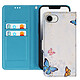 Avizar Étui pour iPhone 16e Motif Papillons avec Dragonne et Porte-Carte Housse intégrale pour iPhone 16e, fabriquée en simili cuir haute qualité offrant protection et durabilité exceptionnelles