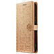 Avizar Housse pour iPhone 16e Design Chat et Chien Clapet Portefeuille Étui chat et chien or, conçu pour protéger votre iPhone 16e tout en lui offrant un look fantaisie