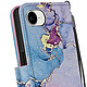 Acheter Avizar Étui pour iPhone 16e Motif Marbre Multicolore Dragonne et Porte-Carte Multicolore