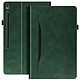 Avizar Étui pour Samsung Tab S10 FE Plus Clapet Portefeuille Support Vidéo Vert foncé Housse clapet en simili cuir, pratique et fonctionnelle pour votre Samsung Tab S10 FE Plus
