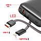 Acheter Swissten Batterie Externe 10000mAh avec Câbles USB-C et Lightning Ultra-Compact Argent