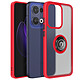 Avizar Coque pour Oppo Reno 13 Bague Magnétique Dos Translucide Coque au dos transparent givré et contour Rouge, protection élégante pour votre Oppo Reno 13