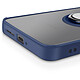 Avizar Coque pour Oppo Find X8 Pro Bague Magnétique Dos Translucide Bleu nuit pas cher