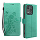 Avizar Étui Fleur Papillon pour Honor 400 Lite Portefeuille avec Dragonne Étui fleur papillon vert, spécialement conçu pour votre protéger et habiller votre Honor 400 Lite