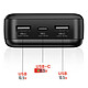 Avis Swissten Batterie Externe 20000mAh 10.5W avec Double Port USB LED Indicateur Noir