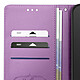 Acheter Avizar Étui Fleur Papillon pour Honor 400 Lite Portefeuille avec Dragonne Violet