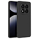 Avizar Coque pour Redmi Note 14 Pro et 14 Pro Plus Semi-rigide Soft-touch Noir Coque en silicone semi-rigide noir, de la collection Fast Cover, préservant votre appareil des chocs et des rayures
