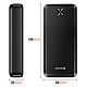 Swissten Batterie Externe 20000mAh 10.5W avec Double Port USB LED Indicateur Noir pas cher