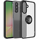 Avizar Coque pour Samsung Galaxy A56 Bague Magnétique Dos Translucide Noir Coque au dos transparent givré et contour Noir, protection élégante pour votre Samsung Galaxy A56
