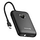 Swissten Batterie Externe 20000mAh Câbles USB-C et Lightning intégrés Écran LED Noir Batterie de secours Voltbox de Swissten avec autonomie de 20000mAh, parfaite pour les longs trajets et les déplacements fréquents