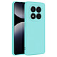 Avizar Coque pour Redmi Note 14 Pro et 14 Pro Plus Semi-rigide Soft-touch Turquoise Coque en silicone semi-rigide turquoise, de la collection Fast Cover, préservant votre appareil des chocs et des rayures