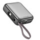 Swissten Batterie Externe 10000mAh avec Câbles USB-C et Lightning Ultra-Compact Argent Batterie de secours argent de Swissten pour charger vos appareils lors de vos déplacements