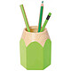 WEDO Pot à crayons 'PENCIL', en plastique, vert pomme Pot à crayons