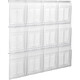 HELIT Présentoir Mural PLACATIV 12 compartiments A4 L112xH95,6 cm Cristal Présentoire mural