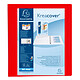 EXACOMPTA Classeur personnalisable Kreacover A4 Maxi 4 Ax Diam 40mm Dos 60 mm Rouge Classeur à anneaux