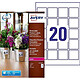 AVERY Etui 160 Etiquettes Polyester Ultra-Résistantes Blanches Amovibles 45 x 45mm Etiquette spécifique