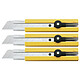 OLFA Cutter H-1 Lame 25mm Blocage par Molette x 3 Cutter