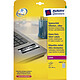 AVERY Etui 20 Etiquettes Polyester Laser 210x297mm,argent Pastille ou gommette