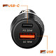 Avis LinQ Chargeur Voiture 38W USB-C + USB Charge Rapide Design Carbone Noir