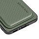 Avizar Coque pour Samsung A36 Porte-carte Magnétique Fibre de carbone Vert foncé pas cher