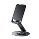 Usams Support Bureau pour Tablettes et Smartphones 4.7 à 12" Pliable Rotatif 360° Noir