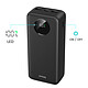 Bwoo Batterie Externe 30000mAh USB-C et 2x USB Écran LCD Noir pas cher