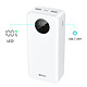 Bwoo Batterie Externe 30000mAh USB-C et 2xUSB Écran LCD - Bwoo Blanc Blanc pas cher