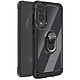 Avizar Coque pour Samsung Galaxy S25 Edge Bague Magnétique Support Vidéo Noir Coque brillante et pratique pour protéger votre Samsung S25 Edge efficacement