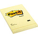 POST-IT Bloc 100 notes repositionnable 102 x 152mm Jaune Notes repositionnable