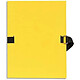 EXACOMPTA Chemise à dos extensible, A4, carton, jaune x 10 Chemise extensible