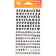 DECADRY Lettres et Chiffres Transferts (1 Feuille) DD17F 8 mm Noir Etiquette spécifique