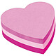 POST-IT Bloc note repositionnable 'Coeur' 70x70 mm 225 feuilles Notes repositionnable