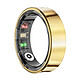 Avizar Bague Connectée Bluetooth Suivi santé Multisports Étanche Taille 70 Dorée Bague connectée Taille 70 en acier inoxydable Or, élégante et confortable