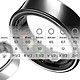 Avizar Bague Connectée Bluetooth Suivi santé Multisports Étanche Taille 70 Noir pas cher