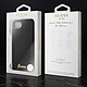 Guess Coque MagSafe pour iPhone 16e Silicone Soft touch Logo métal doré Noir pas cher