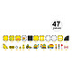 Avis Avizar Jeu Construction Magnétique pour Enfant Thème Chantier 47 pièces Solide Blanc / Jaune