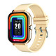Avizar Montre Connectée avec Appel Multisports Écran 1,69" Balnéo IP67 Beige - La montre vous permet de passer et recevoir des appels directement depuis votre poignet grâce au micro et haut-parleur intégrés