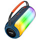 wiwu Enceinte Bluetooth avec LED Multicolore Autonomie 4h Poignée Bleu Enceinte sans fil Thunder H6 de WiWU, avec haut-parleurs de 66mm et puissance de 16W
