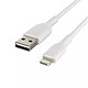 Acheter Belkin Câble de Charge Rapide et Synchronisation de donnée USB-A vers Lightning MFI 1M Blanc