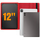 Avis Avizar Étui Universel pour Tablettes 12 pouces Clapet Rotatif 360° Rouge