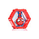 MARVEL Figurine Décorative Connectable 4D Effet Lenticulaire Modèle Spider-man Rouge Capsules hexagonales connectables pour créer des scènes personnalisées