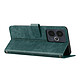 Avis Avizar Housse pour Realme 14T Effet Brossé Portefeuille Bandoulière Vert sapin