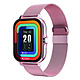 Avizar Montre Connectée Balnéo Écran 1,69" Bluetooth 5.1 IP67 Bracelet Acier Rose - La montre Balnéo permet de passer et recevoir des appels directement depuis votre poignet