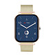 Avizar Montre Connectée Balnéo Écran 1,69" Bluetooth 5.1 IP67 Bracelet Acier Dorée pas cher