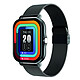 Avizar Montre Connectée Balnéo Écran 1,69" Bluetooth 5.1 IP67 Bracelet Acier Noir La montre Balnéo permet de passer et recevoir des appels directement depuis votre poignet