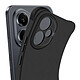 iMak Coque pour Honor 400 Silicone Antichoc Coins Bumper Noir pas cher