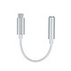 Avis Partel Adaptateur Audio USB-C vers Jack 3.5mm Femelle Compact / BULK Blanc / Argent