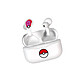 Pokemon Écouteurs TWS sans Fil Bluetooth 5.3 avec Étui Design Pokéball Blanc Doté de la technologie Bluetooth 5.3 avec connexion stable et appairage automatique