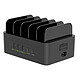 Avizar Station de Charge 100W Smartphone et Tablette 3 USB et 2 USB-C Ventilation Cette station de charge possède une puissance totale de 100W pour un usage polyvalent